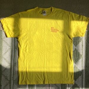 Fruit of the Loom Bright Yellow Men's Tee